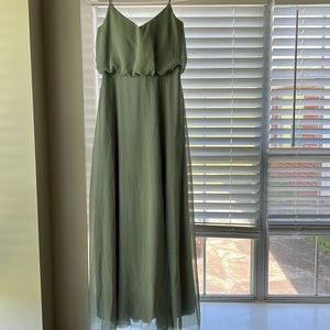 Gwennie Formal Bridesmaid Prom Sage light green dress
